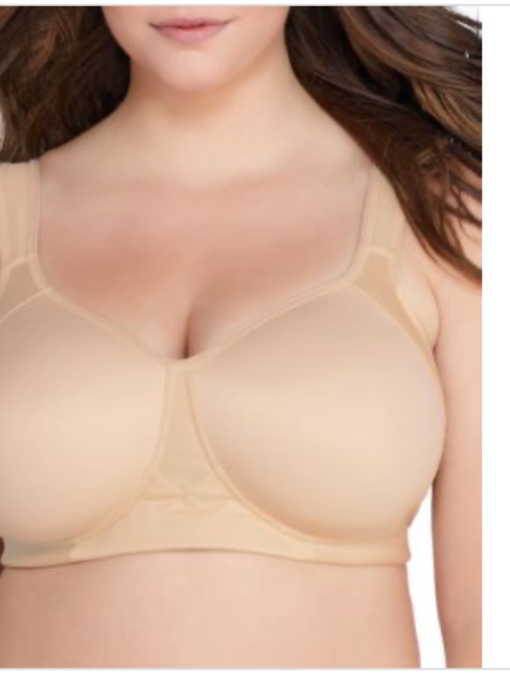 Vanity Fair Women's Full Figure Wirefree Sports Bra in Damask Neutral